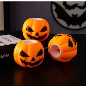 Τρία φωτεινά κολοκύθια Halloween για ανακούφιση από το άγχος με σχέδιο Jack-o'-lantern