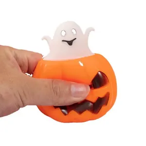 Φωτιζόμενη κολοκύθα Halloween squishy παιχνίδι με φάντασμα για ανακούφιση από το άγχος.