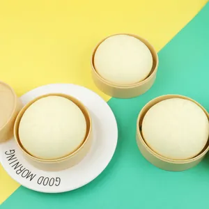 Simulazione Panino al Vapore Giocattolo Squishy Rimbalzo Lento Sensoriale Sollievo dallo Stress Giocattolo di Simulazione Cibo Regalo per Ufficio