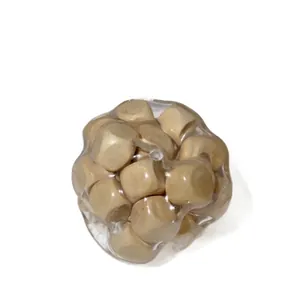 Creative wooden cube stress ball squishy toy for pressure relief