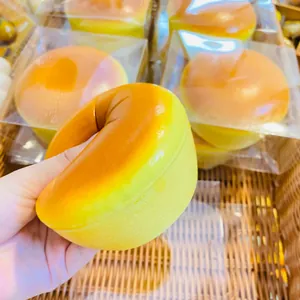 Morbido giocattolo squishy di simulazione di cheesecake a rimbalzo lento per lo stress