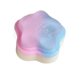 Jouet anti-stress en forme d'étoile dégradée avec une texture de gelée très souple