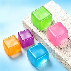 Transparenter Malzucker Eiswürfel Squishy Anti-Stress Spielzeug Hochästhetisches Quetschspielzeug Für Büro Schule Erwachsene Kinder