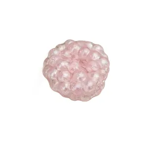 Pink iridescent bursting beads stress toy, squishy moldable toy ball for relaxation