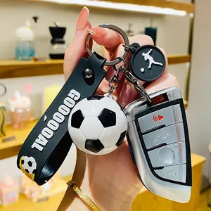 Μπρελόκ ποδοσφαίρου με λουράκι 'GOOOOOAL' και μενταγιόν κλειδιού