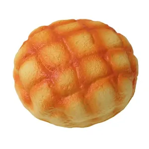 Giocattolo squishy a forma di pane al melone a crescita lenta per alleviare lo stress
