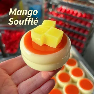 Jouet squishy gâteau au soufflé à la mangue réaliste pour le soulagement du stress et fun