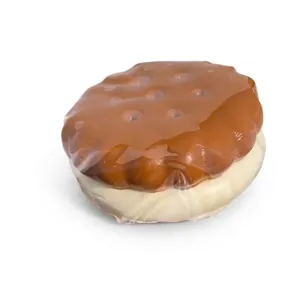 Realistic chocolate sandwich cookie squishy toy for stress relief and sensory play