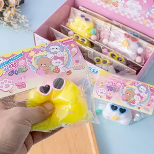 Cute hamster-shaped slow rebound decompression squeeze toy for stress relief and fun