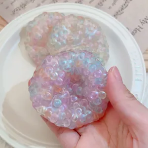 Creative colorful bubble texture squishy stress relief toy ball for kids and adults