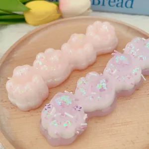 Schattige Vier-Link Kattenpoot Squishy Speelgoed Zachte TPR Stressverlichting Squeeze Toy Met Glitters Voor Kinderen Volwassenen Sensorisch Speelgoed