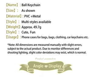 Detailed specifications for World Cup soccer ball keychain souvenir and bag charm