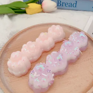 Schattig roze en paars kattenpoot knijpspeelgoed voor stressverlichting en zintuiglijk spel