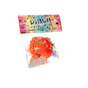 Jouet de décompression crabe orange vibrant avec un emballage décoratif coloré