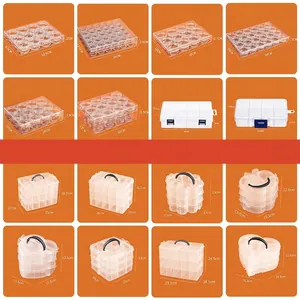 Transparent Plastic Travel Cosmetic Decanting Containers With Storage Organizer For Face Cream Lotion Samples