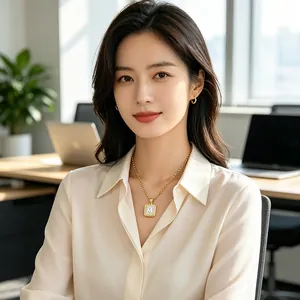 Stainless Steel Initial Necklace With Square Mother Of Artificial Pearl Shell Pendant 18K Gold Plated Capital Letter Jewelry For Women