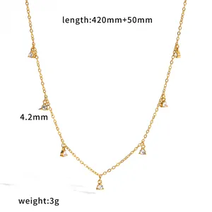 Detail met de lengte- en gewichtsparameters van de roestvrijstalen zirkoonketting (85)