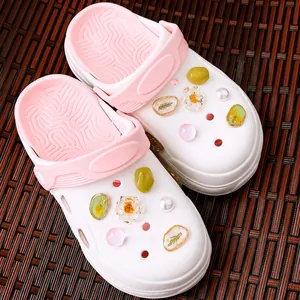Mode Hars Schelp Eeuwige Bloem Kunstparel Geometrische Schoenbedeltjes Voor Clogs DIY Minimalistische Schoenaccessoires Voor Dames