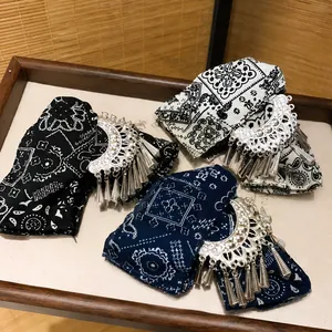 Etnische stijl batik haarclip met Miao zilveren kwastjes set van 3