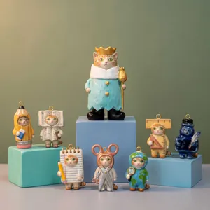 Ciondoli Smaltati Tema Gatto Cartone Animato Scuola Matematica per Creazione Gioielli Ciondoli Animali in Rame per Collana Fai Da Te Braccialetto Accessorio