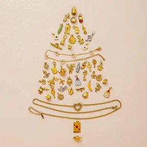 Edelstahl Zirkonia Künstliche Perle Flugzeug Schlüssel Herz Würfel Krone Anhänger Für Damen DIY Halsketten Schmuck Zubehör