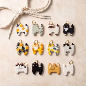 Collection de boucles de chaussures en forme de chat et breloques DIY aux motifs variés