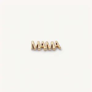 Elegante colgante de letras MAMA bañado en oro para collares y joyas personalizadas