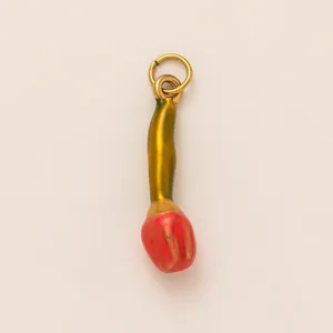 Cute dopamine style stainless steel DIY pendant accessory with durable 18K gold plating