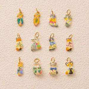 Wholesale cute stainless steel animal charms for DIY personalized jewelry making