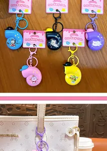 Creative snail-shaped musical keychain for stress relief, colorful cute bag charm