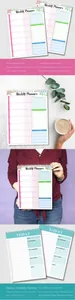 Spiralgebundene Wochen- und Tagesplaner mit funktionalem Layout und PVC-Einband