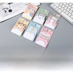 Set niedlicher Haftnotizen in Tierform mit Panda-, Schwein- und Pinguin-Motiven