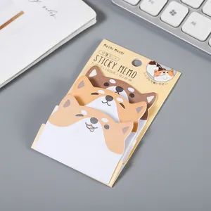 Süße Shiba Inu Hund geformte Haftnotizen Set für Büro Schreibwaren Schreibtisch