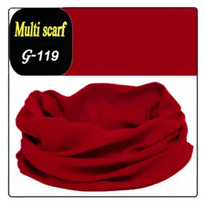 Red seamless magic scarf for outdoor cycling, breathable neck gaiter and headwear mask