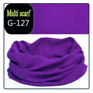 Purple seamless multi-functional magic scarf neck gaiter for outdoor activities use