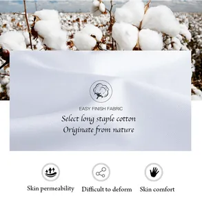 Macro detail of premium white long staple cotton fabric for French dress shirts.