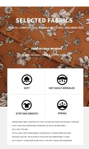 Vue détaillée du tissu à motif floral pour chemise homme, texture douce et infroissable