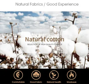 High-quality natural cotton fiber details for comfortable men's business dress shirt
