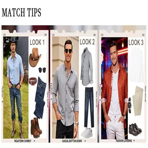 Styling-Guide für Herren Langarm-Slim-Fit-Hemden für Freizeit und formelle Anlässe