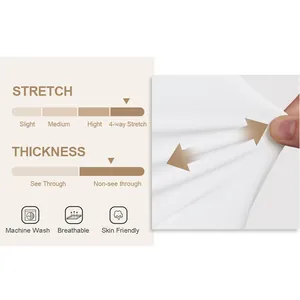 Λευκό ανδρικό πουκάμισο slim fit με αναπνεύσιμες ιδιότητες υφάσματος 4-way stretch