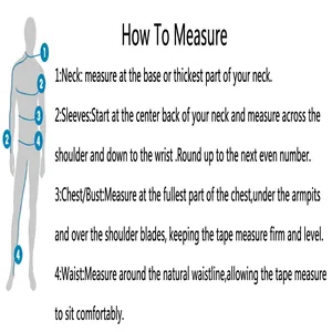 Guide pour mesurer le cou, les manches, la poitrine et la taille d'un manteau d'hiver.