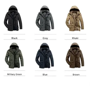 Vestes à capuche épaisses pour hommes avec doublure en polaire d'agneau en six couleurs