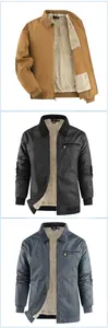 Herren Detroit-Jacken aus gewachstem Canvas mit Teddyfutter in Khaki, Schwarz und Blau