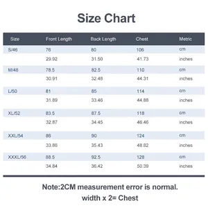 Tableau des tailles détaillé pour maillot de basket brodé pour homme avec mesures cm/pouces.