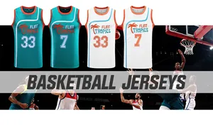 Retro Flint Tropics basketball jerseys with embroidered logo for hip hop party costumes.