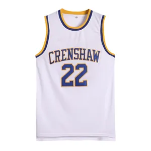 Men Retro Basketball Jersey Movie Inspired McCall Crenshaw 22 Embroidered Hip Hop Mesh Breathable Athletic Sports Top