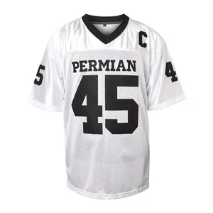 White mesh American football jersey featuring number 45 and Permian high school lettering