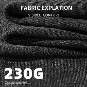 Details zum 230g schweren, gewaschenen Baumwollstoff für Vintage-Ärmellose T-Shirts