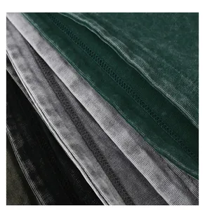 Detailed macro view showing the texture of 320g heavy washed cotton fabric with stitching