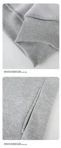 Macro detail of premium high-quality grey fleece lining and exterior fabric stitching